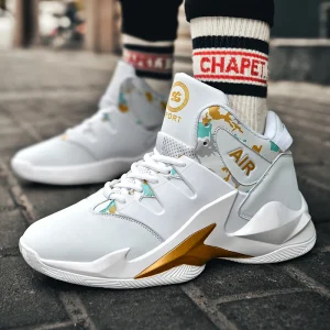 Men's basketball shoes breathable and non slip outdoor sports shoes, walking and running basketball shoes