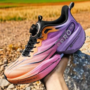 Men's Sports Shoes Racing Full Palm Carbon Plate Marathon Running Shoes Mesh Breathable Light Couple Tennis Shoes Training Shoes