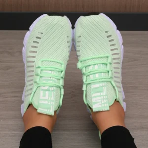 Women Platform Sports Shoes Fashionable Trendy Design Breathable Comfortable Shoes Outdoor Hiking Walking Casual Shoes