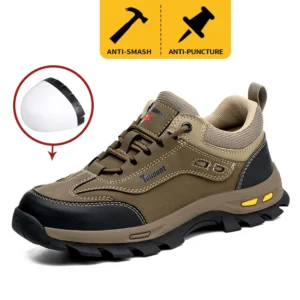 New men's safety shoes puncture resistant work shoes, men's protective shoes, wear-resistant work boots safety boots