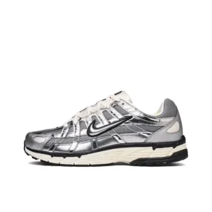 Nike P-6000 Metallic Silver Sneakers Trendy Non-slip Comfortable Men Women Running Shoes Casual Men CN0149-001