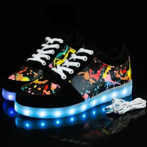 Size 33-41 Children Glowing Sneakers with Light Shoes Luminous Sneakers for Boys Girls with Backlight Kid Luminous Sole