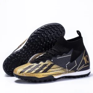 High Top Soccer Shoes TF Nail Artificial Grass Men's Outdoor Sneakers Training Shoes Indoor Five-a-side Sports Shoes