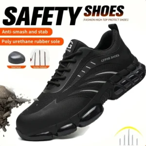 Breathable lightweight shoes comfortable anti-smash and anti-puncture safety shoes