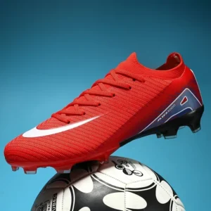 New Men Sport Soccer Shoes Training Boys Football Boots Outdoor Adult Long Spikes Non Slip Cleats Breathable Match Comfortable